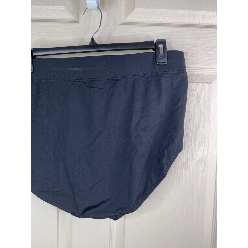 Dolfin Swim Bottoms Womens Plus Size XXL Black Aquashape Conservative Brief NWT - Picture 7 of 9
